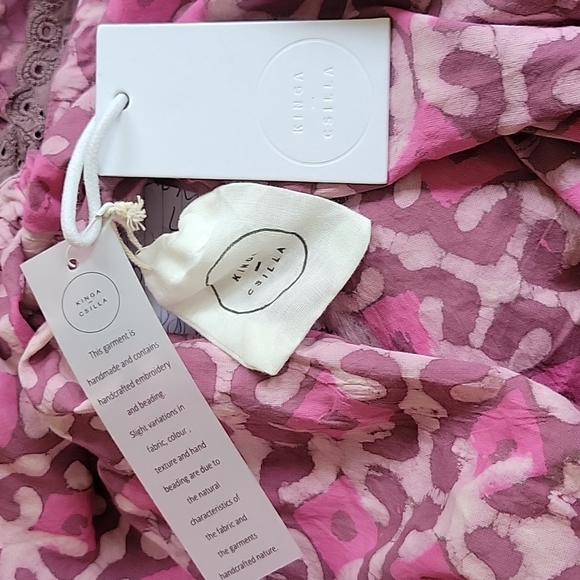 Free People × Kinga Csilla Waxed Ambrose Printed Lace Dress - Picture 11 of 16